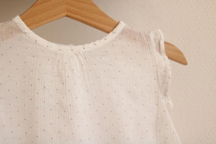 Blouse blanche, Bout'chou, 9 mois - photo numéro 2