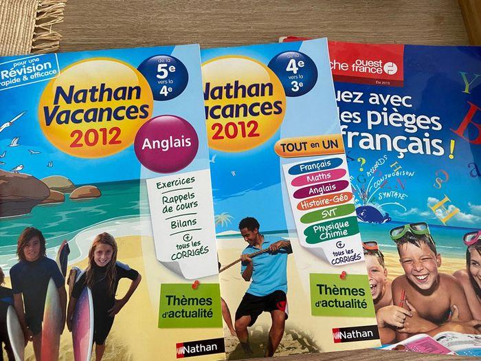 Lot de 3 carnets neuf Nathan vacances et ouest france - photo numéro 1