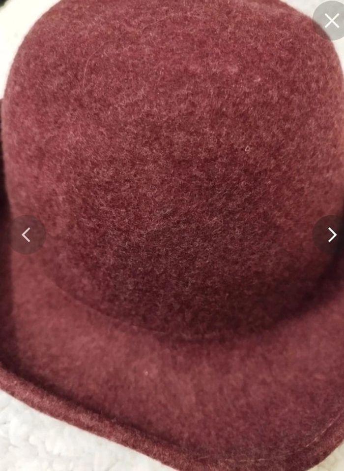 Chapeau vintage femme  bordeaux  automne hiver 💗 - photo numéro 12