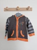 Gilet à capuche bébé garçon Gris Orange 18 mois Tissaia