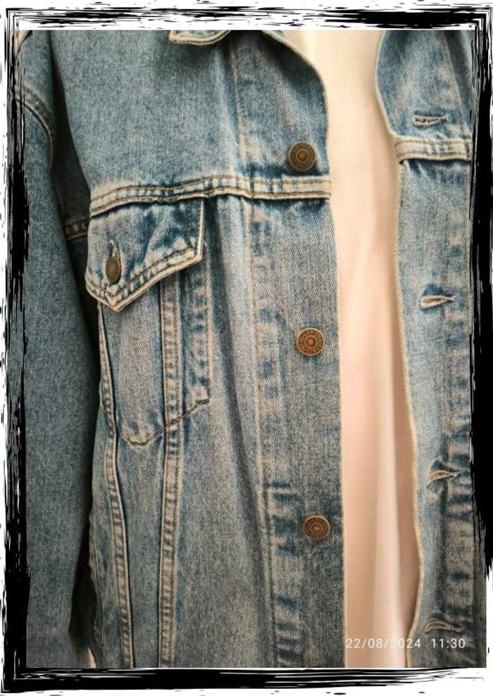 Veste en jeans  bleu clair Levi's vintage taille xxl - photo numéro 4