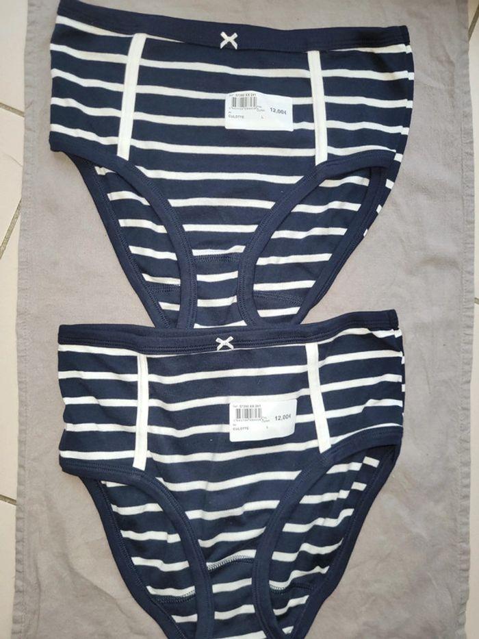 2 culottes femme petit bateau - photo numéro 1