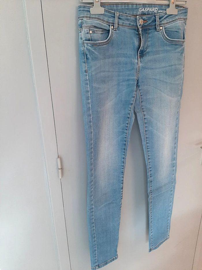 jeans droit Promod bleu clair taille 36 - photo numéro 1