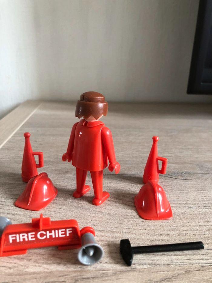 Playmobil vintage géobra, lot pompier 1974 - photo numéro 2