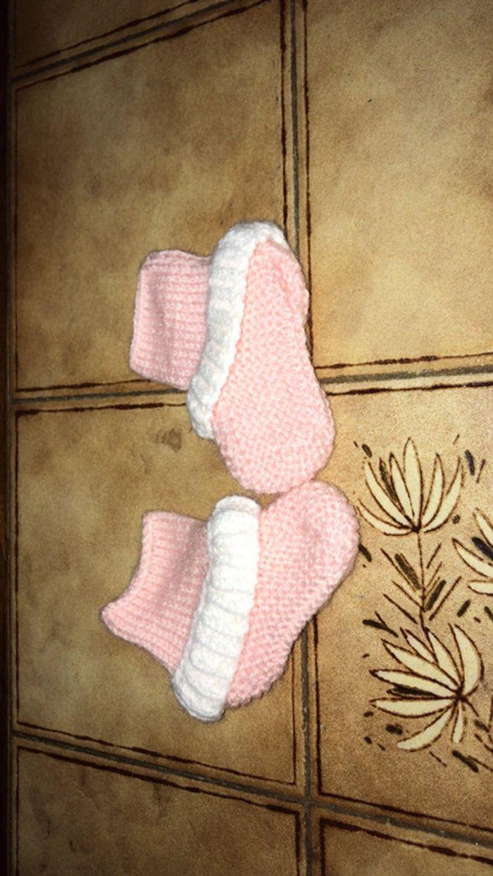 Chaussons de naissance fille - photo numéro 2