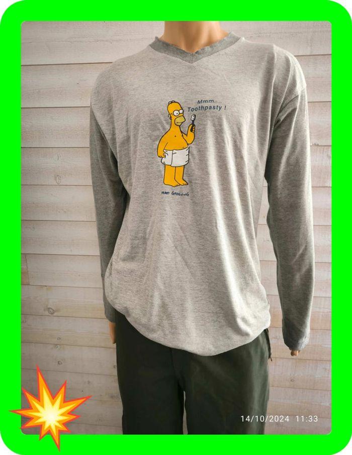 T-shirt manches longues vintage the Simpsons taille l/xl - photo numéro 1