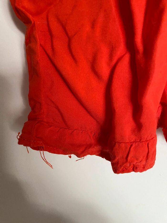 Blouse manches courtes rouge - photo numéro 4