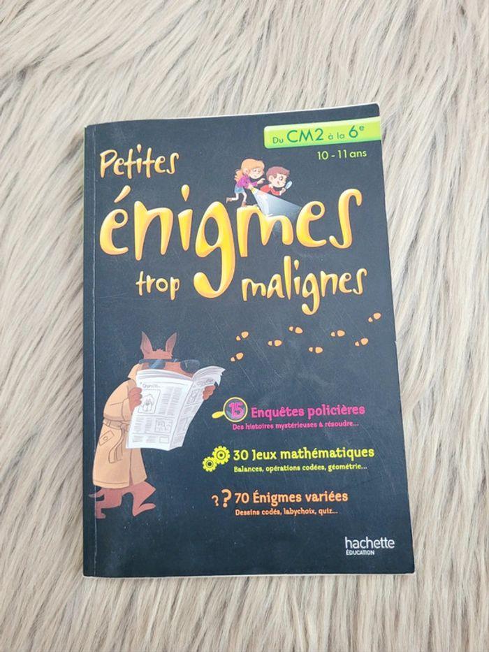 Livre Petites énigmes trop malignes - photo numéro 1