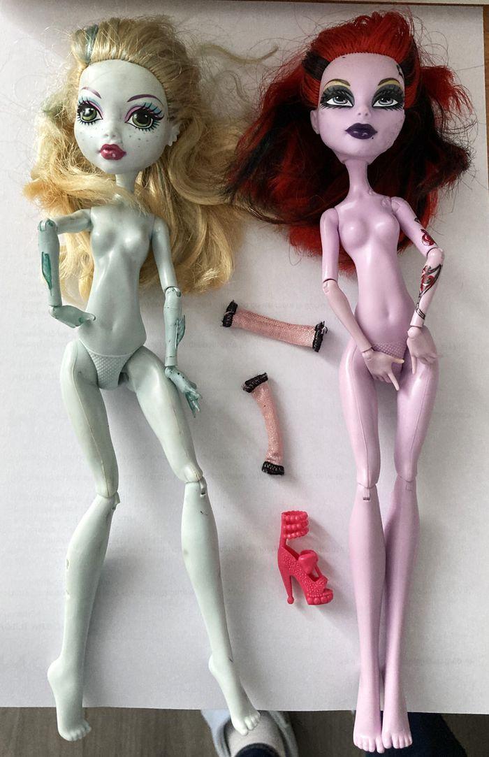 Lot de deux Poupées Monster High nues - photo numéro 2