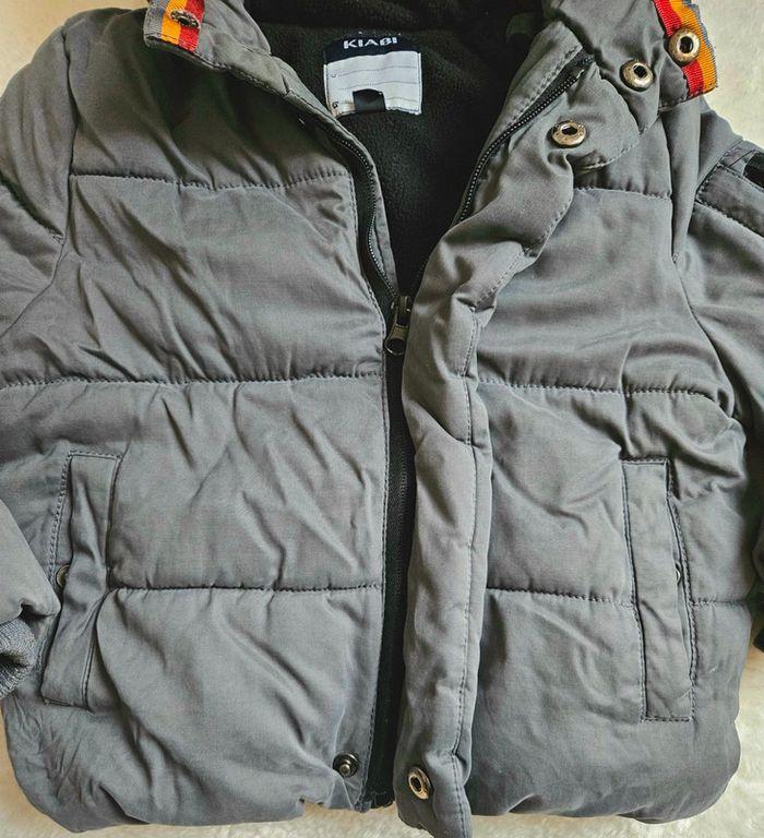 Manteau avec capuche zipée gris/Kiabi-3ans - photo numéro 3