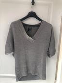 Pull manche courte gris cache cache taille 2