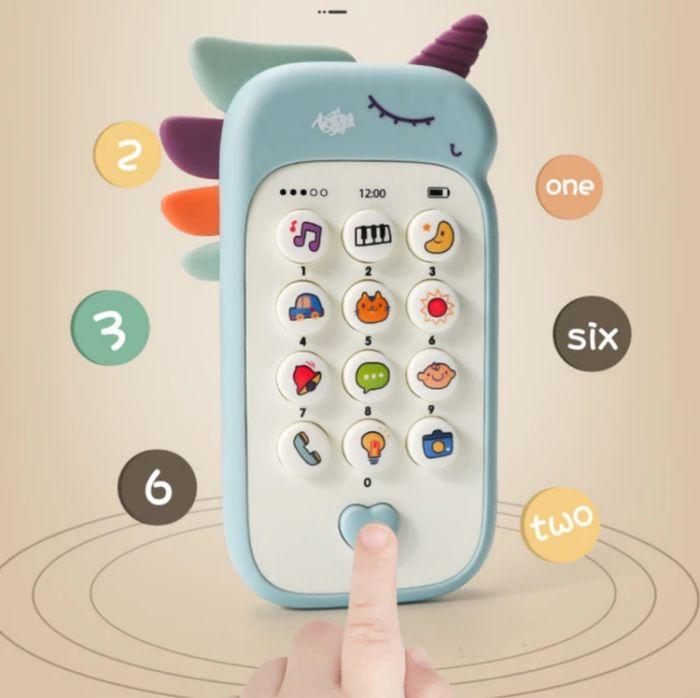 Jouet téléphone pour bébé, musique, son, téléphone, avec anneau de dentition, jouet éducatif pour enfant - photo numéro 3