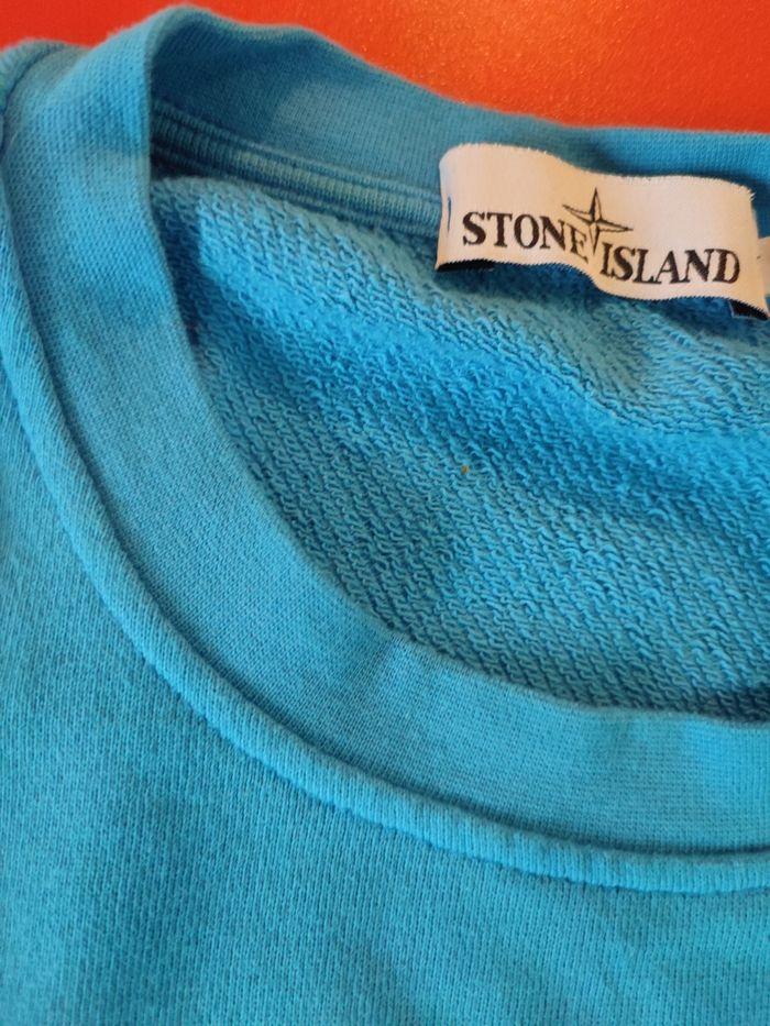 Pull stone island bleu ciel L - photo numéro 3