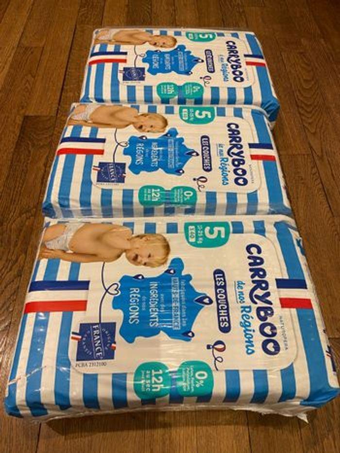 Lot de 3 packs couches Carryboo taille 5