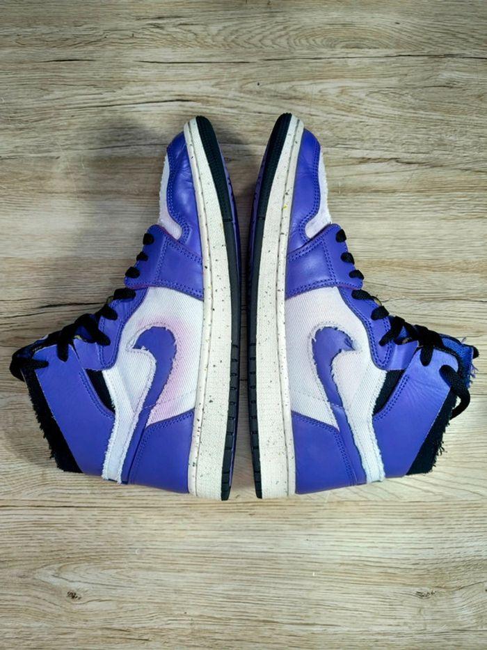 Baskets Jordan high zoom comfort violette pointure 43 décoloré bon état - photo numéro 3