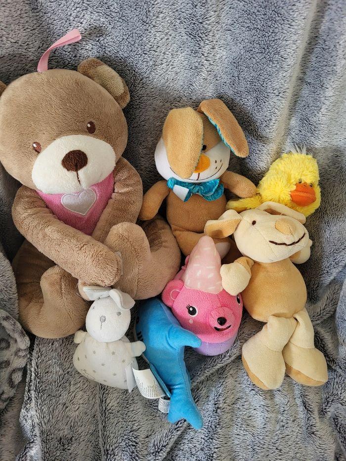 Lot de 7 peluches