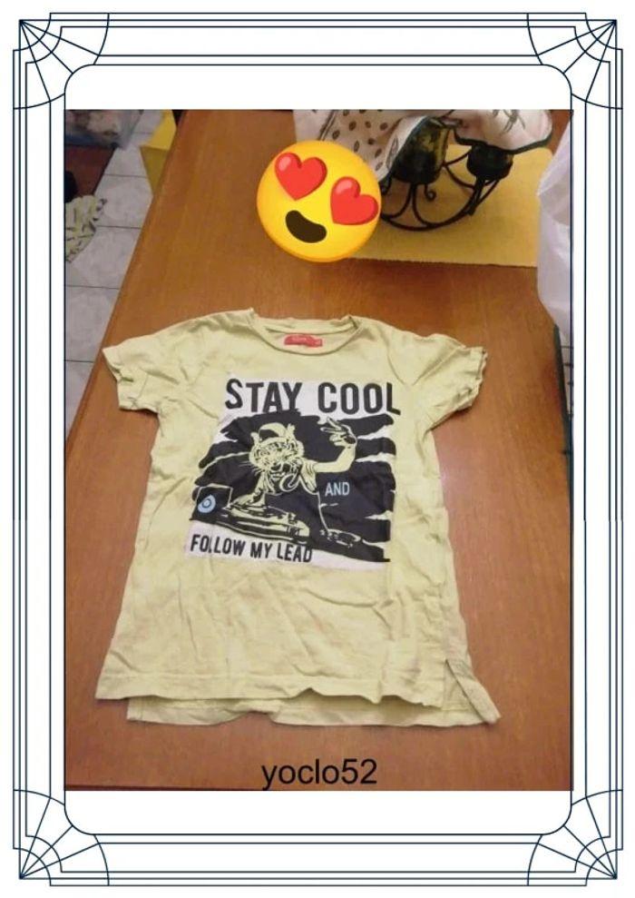 T-shirt jaune Stay Cool 6 ans - photo numéro 2