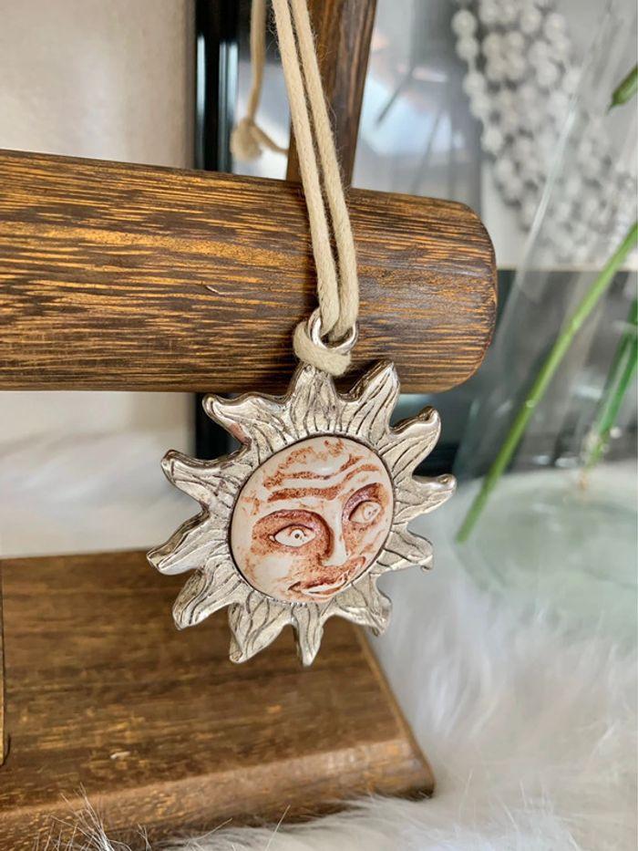 Pendentif cordon collier soleil lumineux 🌞 - photo numéro 7