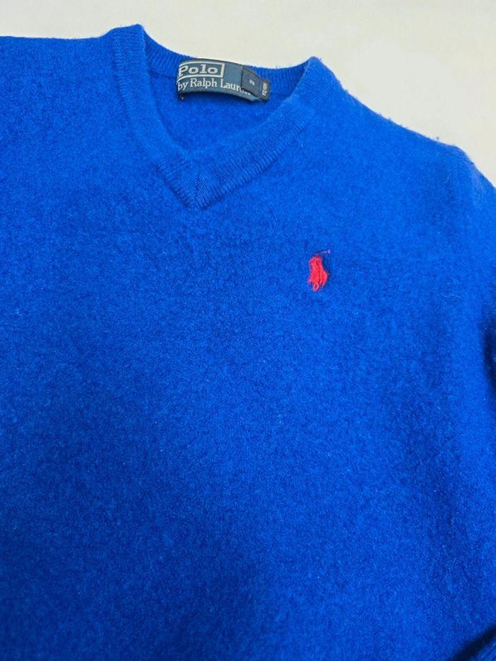 Pull Ralph lauren laine merino bleu - photo numéro 2