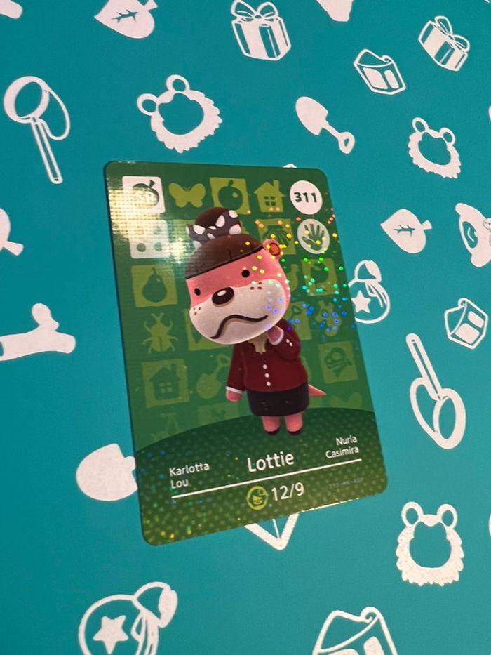 Carte Amiibo Animal Crossing - Série 4 - 311 - Lou - photo numéro 2