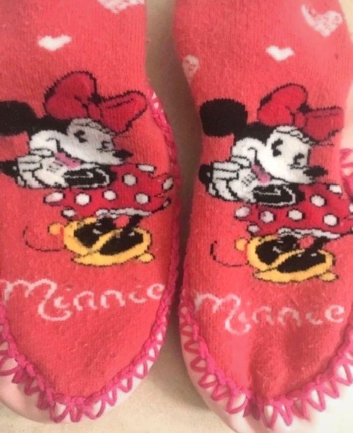 Chaussons chaussettes minnie Disney t21-22 - photo numéro 3