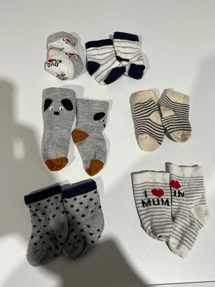 Lot 6 paires chaussettes