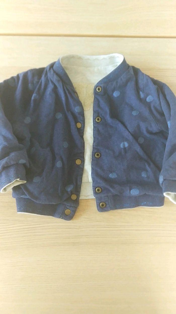 Veste/blouson coton réversible catimini 4 ans - photo numéro 6