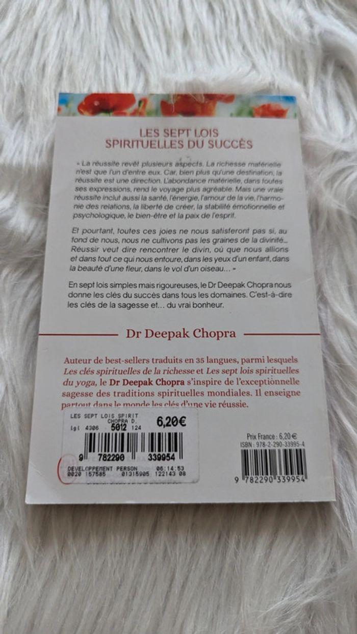 Livre " Les 7 lois spirituelles du succès" de Dr Deepak Chopra - photo numéro 2