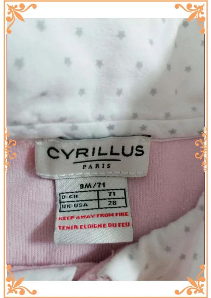 Pyjama velours Cyrillus 9 mois - photo numéro 4