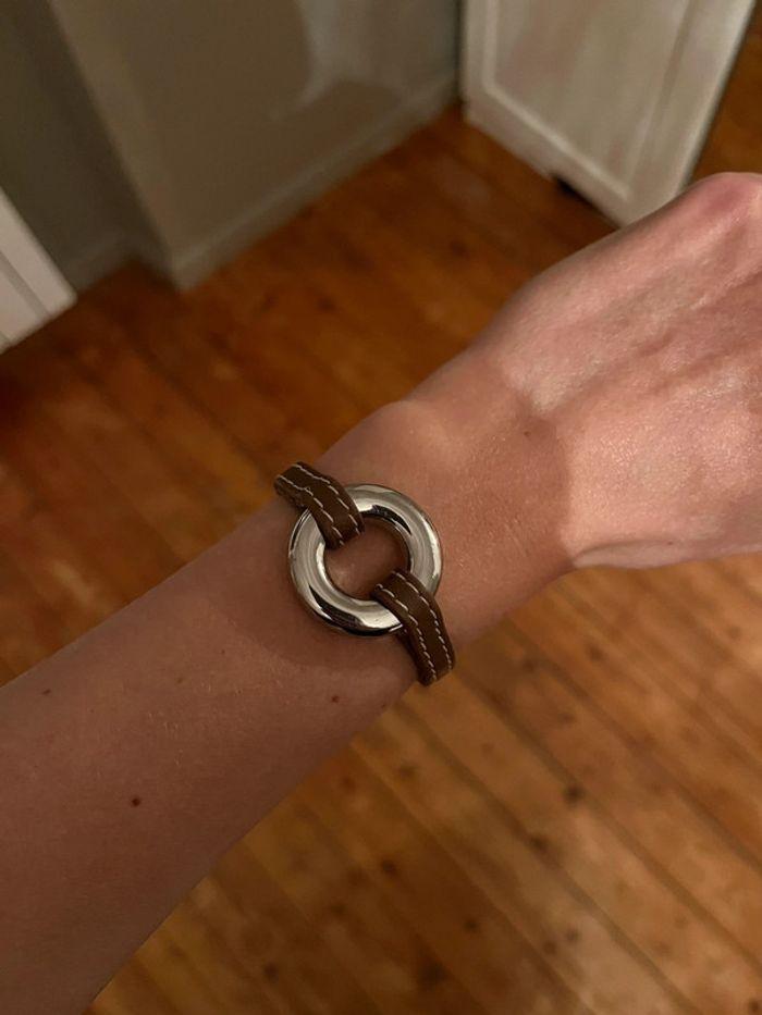 Très beau bracelet cuir et argent agatha - photo numéro 4