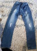 Jeans effet troué 12 ans