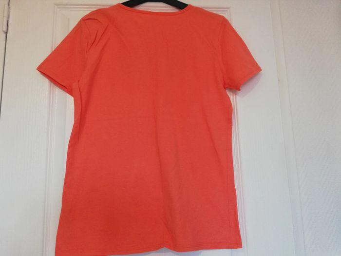 Tee-shirt rose orange 14 ans - photo numéro 4