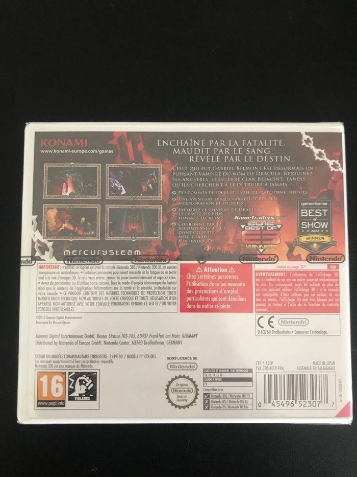 NEUF FRANCAIS Castlevania Lords of Shadow Mirror of Fate Nintendo 3DS - photo numéro 2