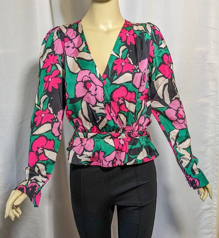 Blouse manches longues imprimé floral taille 36 Morgan - photo numéro 4