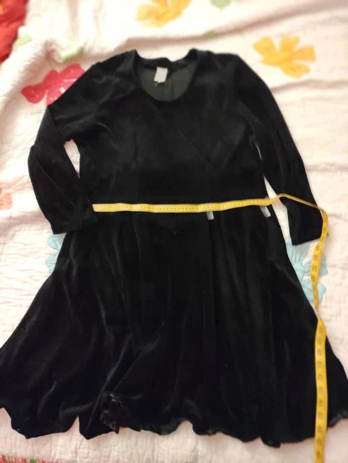 Robe velours noir manche longue Taille 50. - photo numéro 4