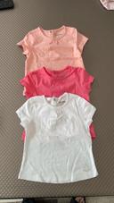 Lot de 3 tee-shirts uni 12 mois