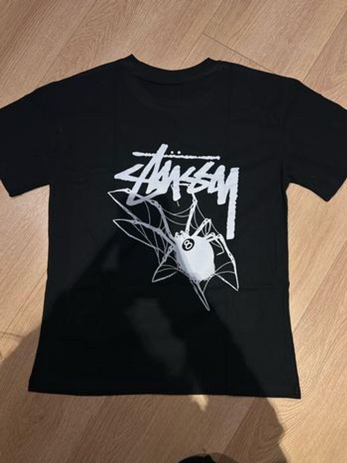 T shirt stussy noir avec imprimé - photo numéro 4