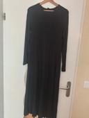 Robe longue noire shein