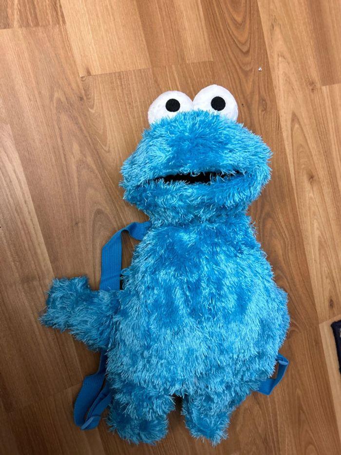 Sac à dos enfant elmo cookie bleu neuf - photo numéro 1