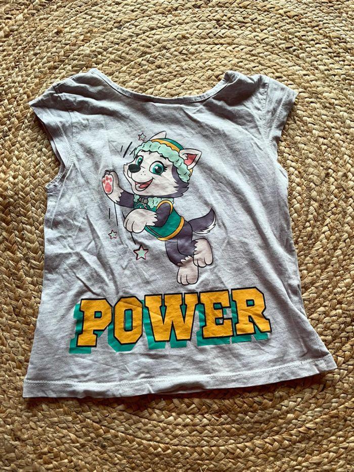 T shirt manche courte paw patrol 5 ans - photo numéro 3