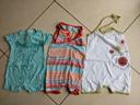 Lot de 3 combinaisons été fille 2 ans