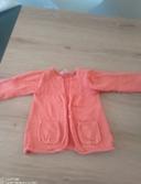 Gilet fille 4 ans saumon