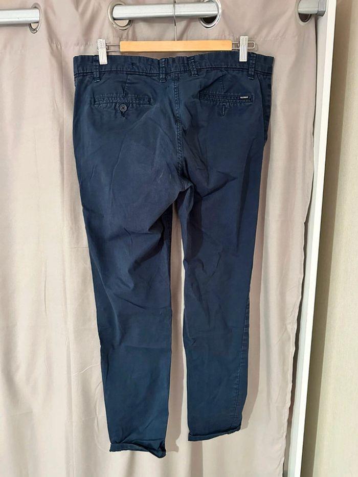 Pantalon homme chino bleu marine pull & bear taille 42 - photo numéro 2