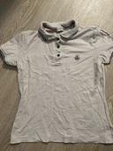 Polo crème Moncler