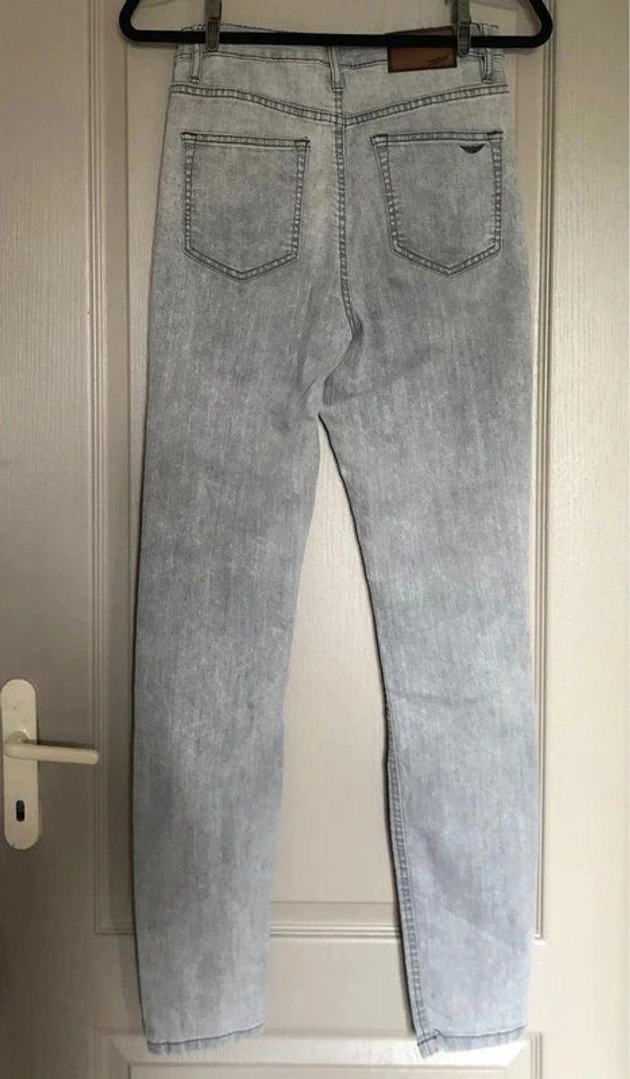 Jeans Taille Haute gris clair Taille 38 - photo numéro 3