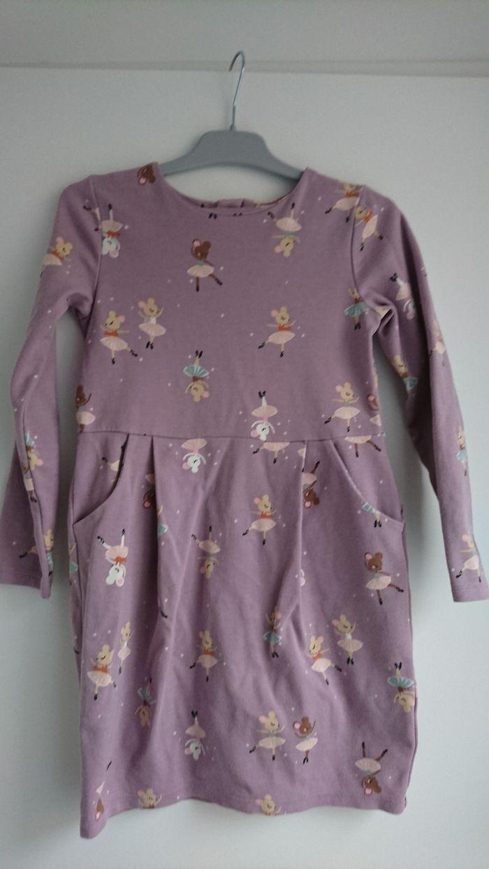 Robe parme motif petites souris danseuses - photo numéro 1