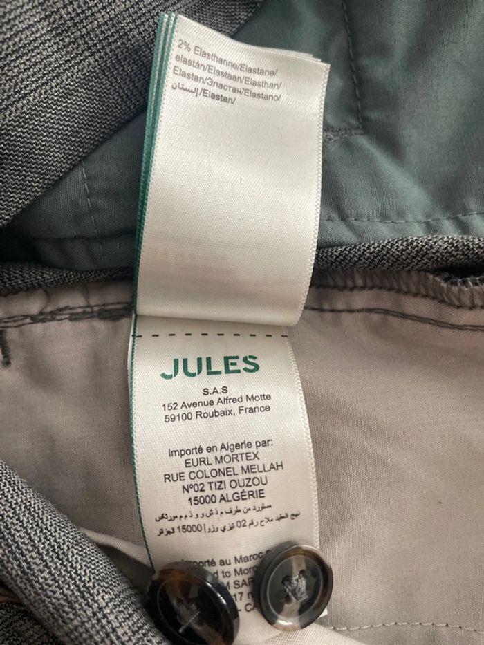 Pantalon gris à carreaux Jules taille 38 - photo numéro 6