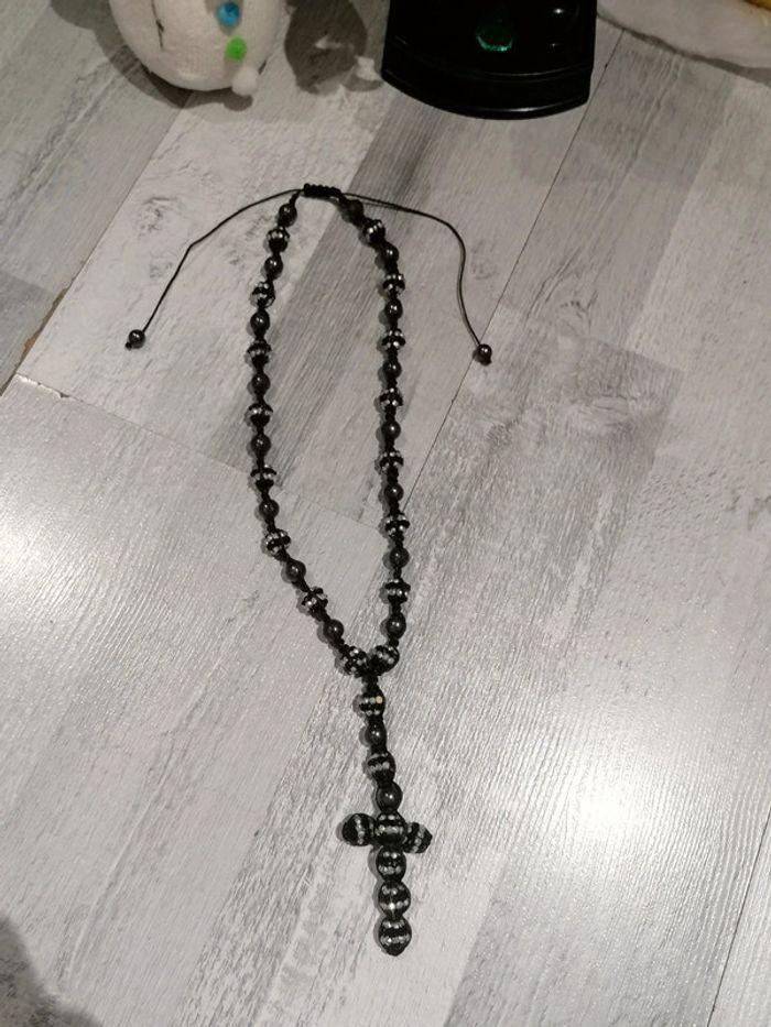 Collier Shamballa croix 📿 - photo numéro 2