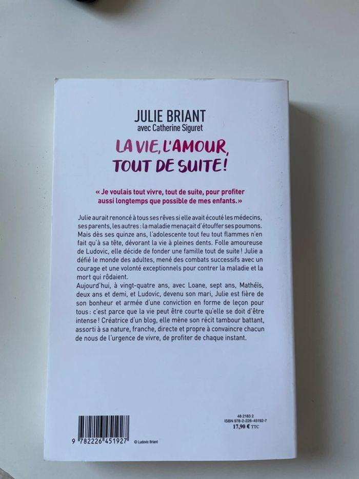 À vendre livre la vie l’amour tout de suite - photo numéro 2