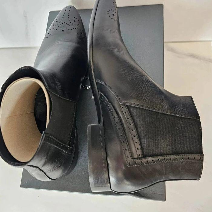 Magnifique boots en cuir made in italy 43 - photo numéro 2